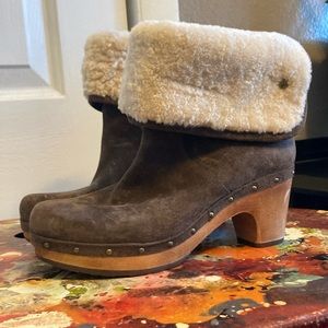 Ugg heeled booties